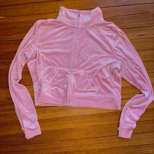 Cropped Pink Y2K Hollister Jacket